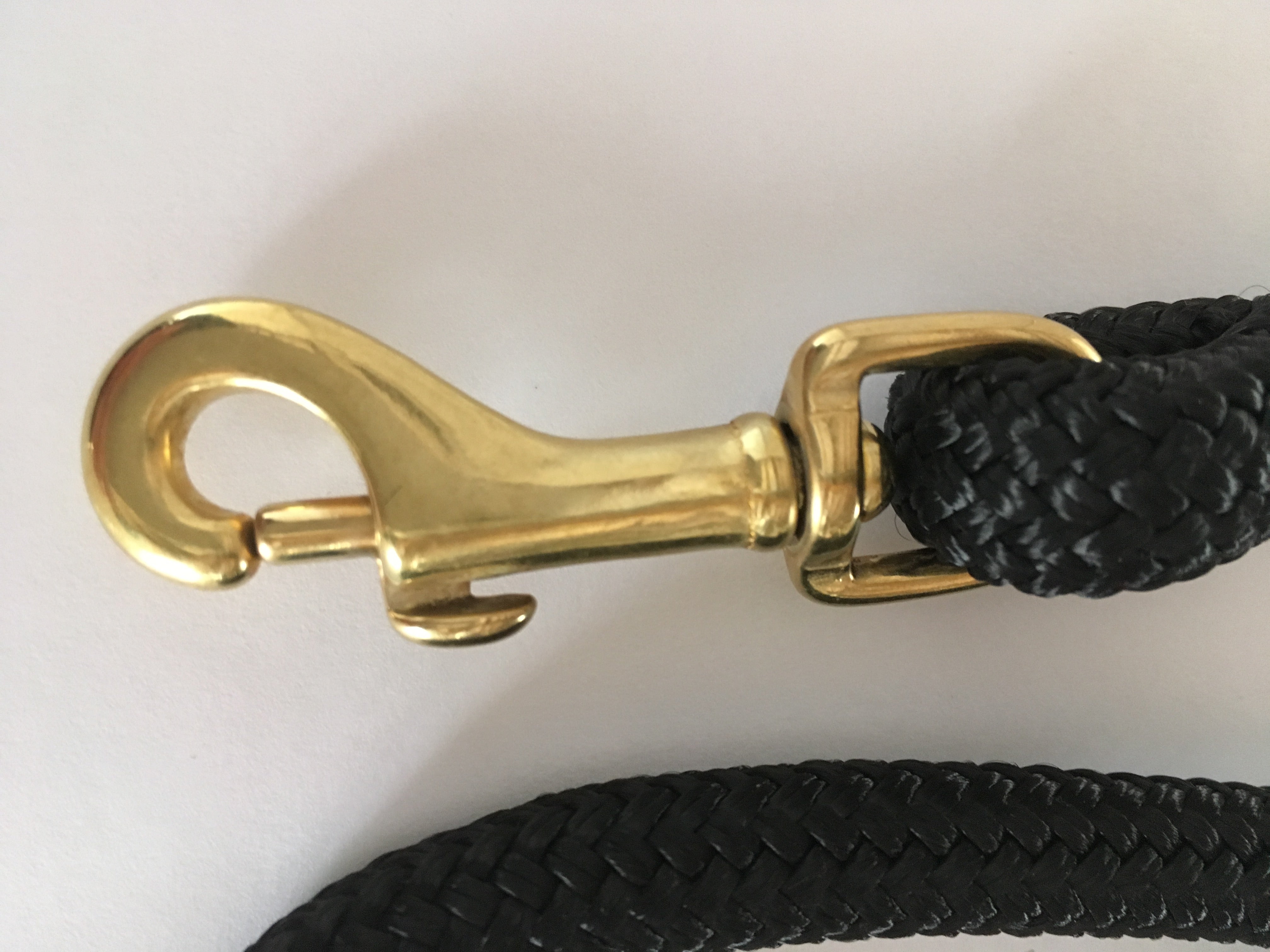 Beautiful solid brass high quality dog lead clip 