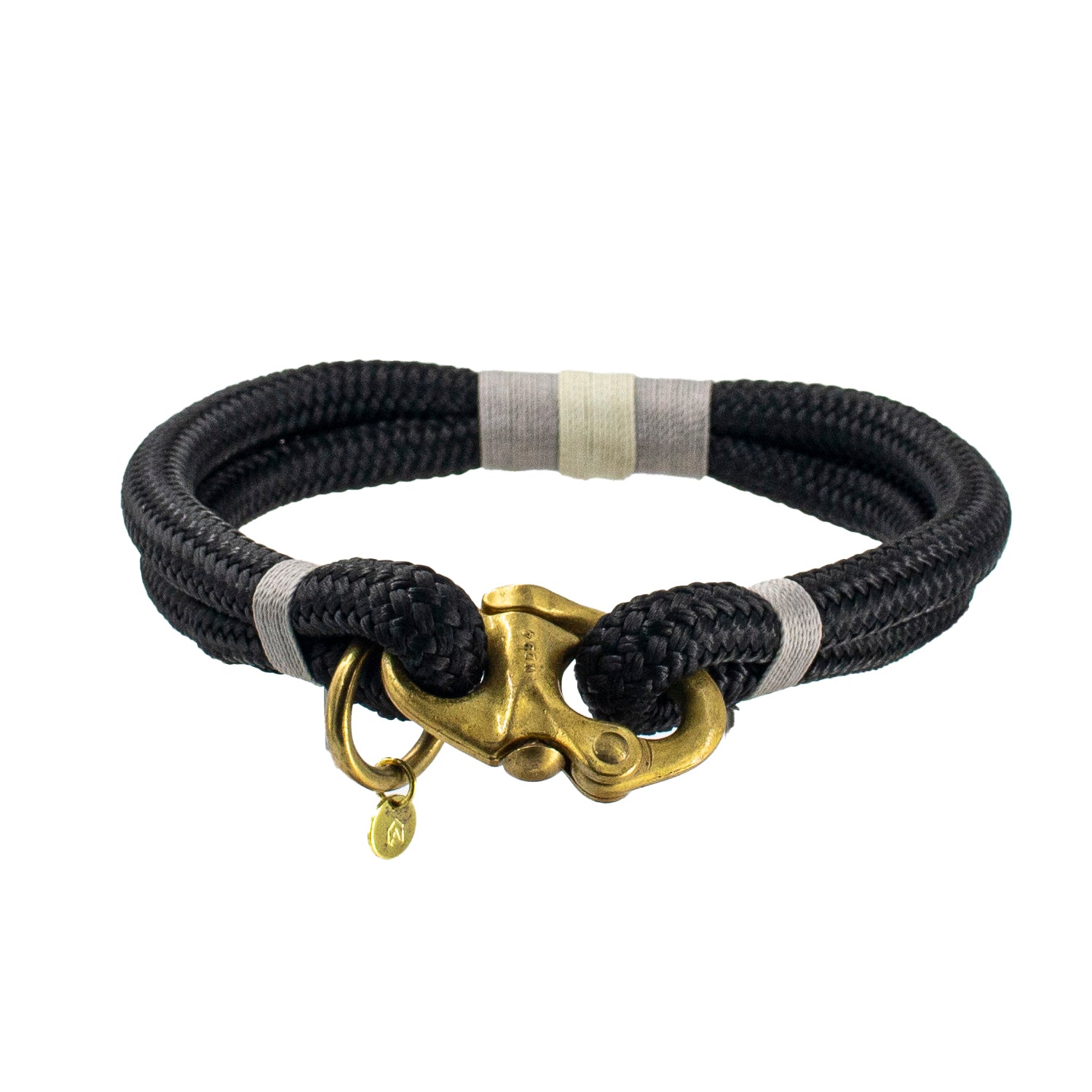 Luxury Rope Dog Collar - Silver Birch