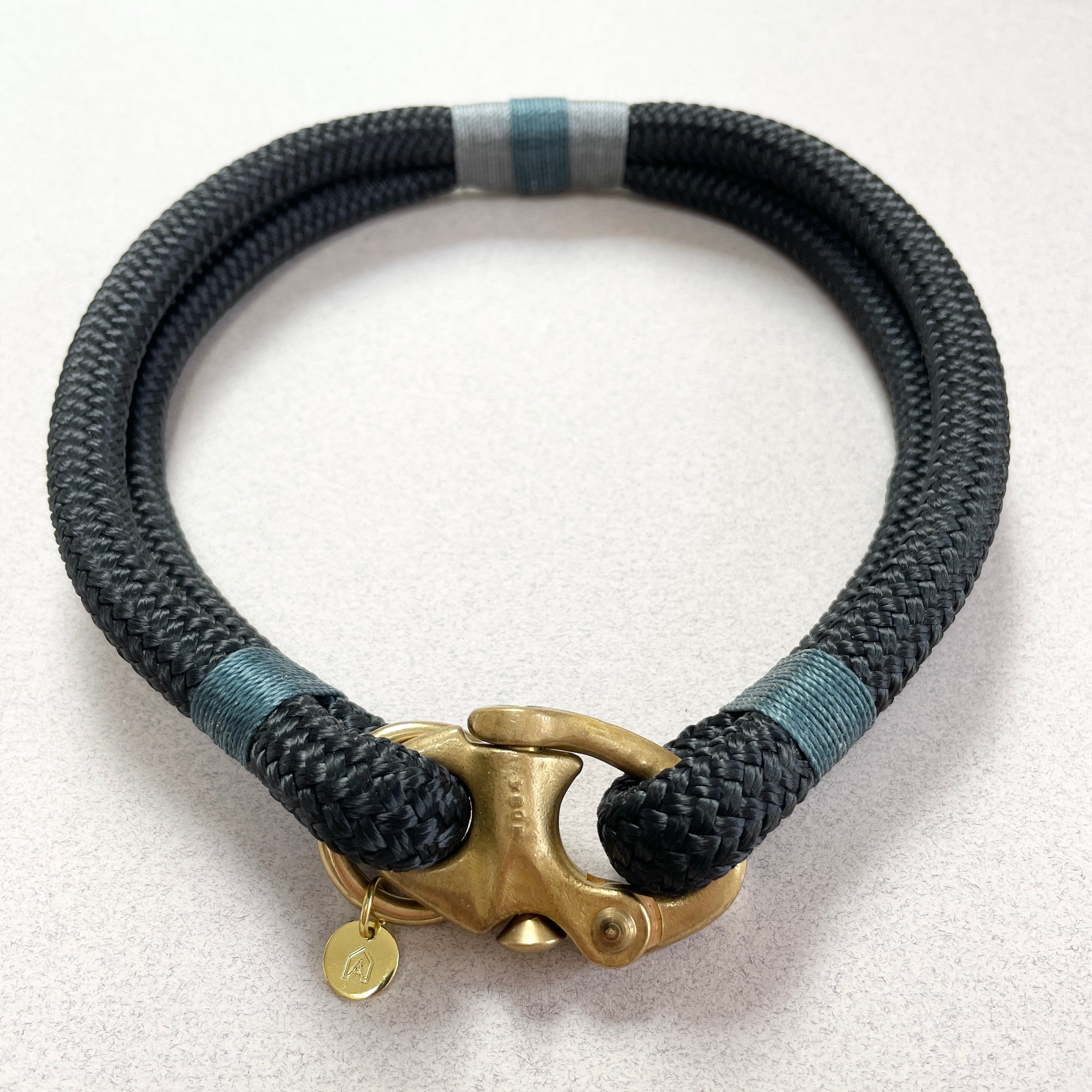 Classic Rope Dog Collar - Northern Lights