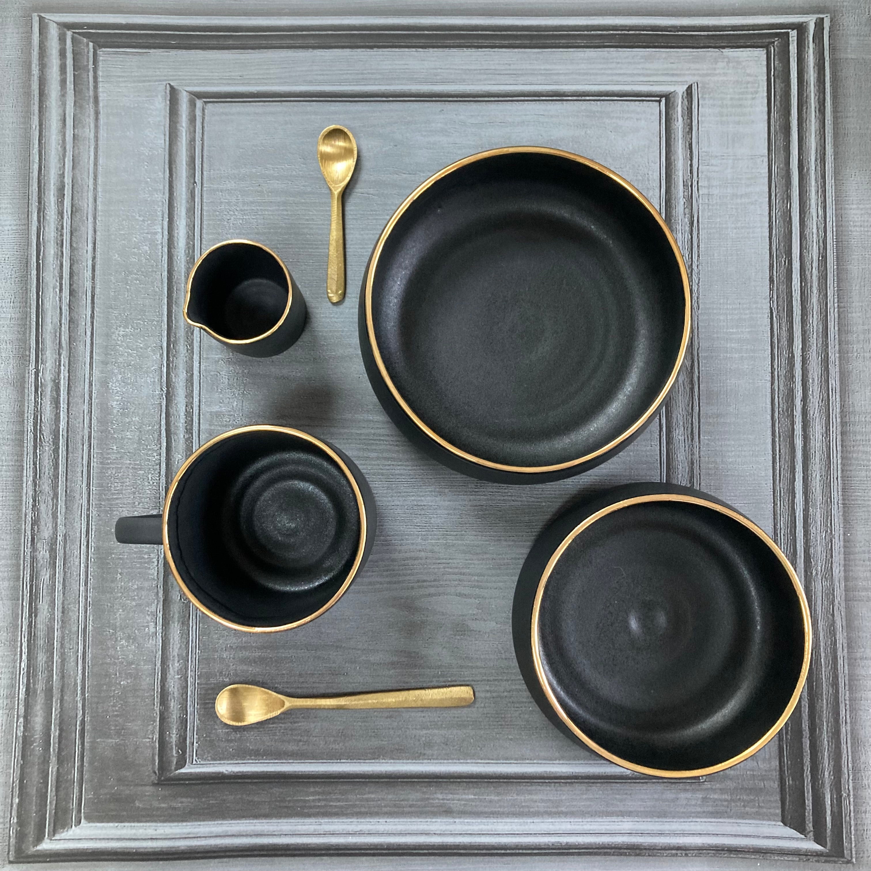 Luxury Black Snack Bowl