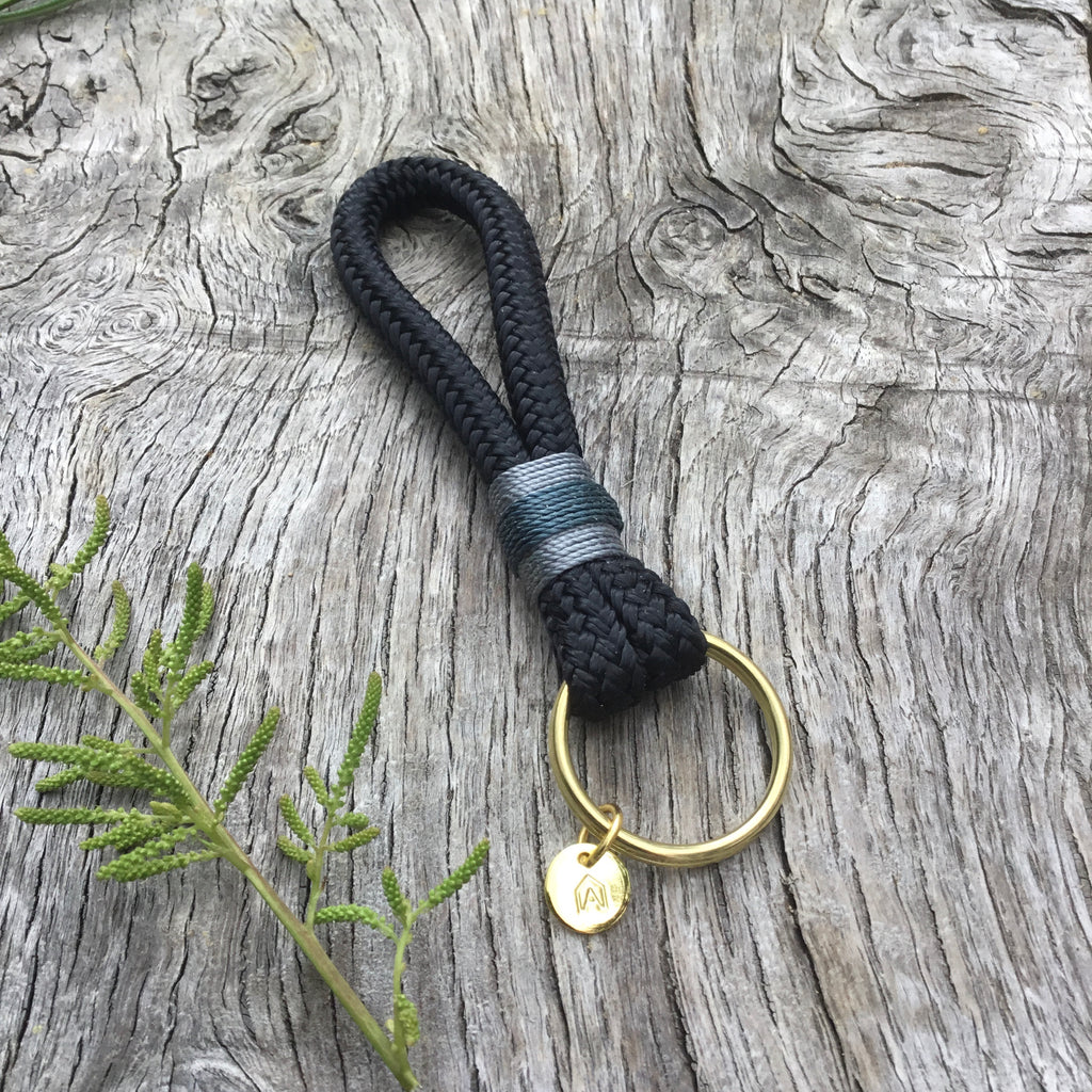 Luxury handmade long loop keyring uk