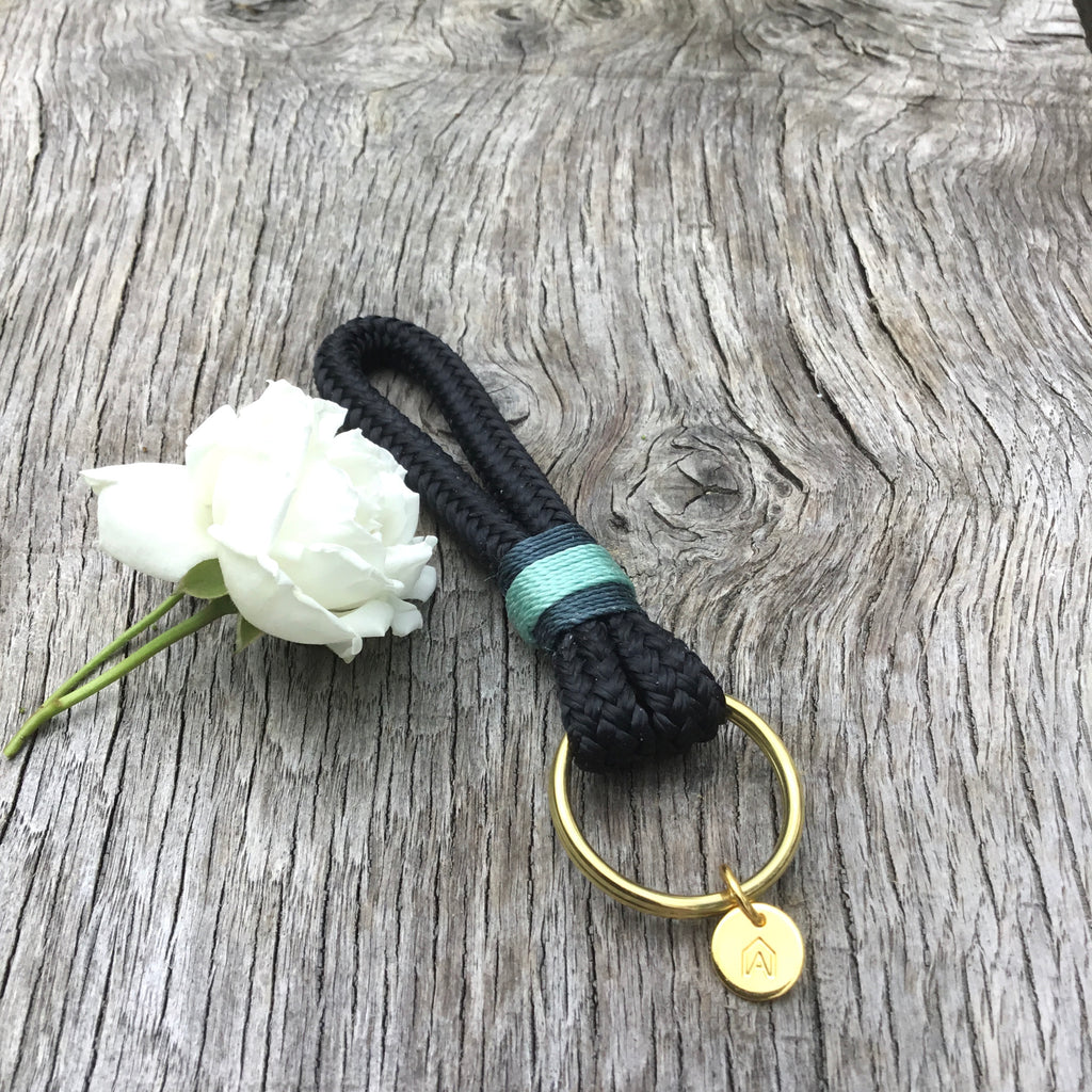 Luxury handmade long loop keyring uk