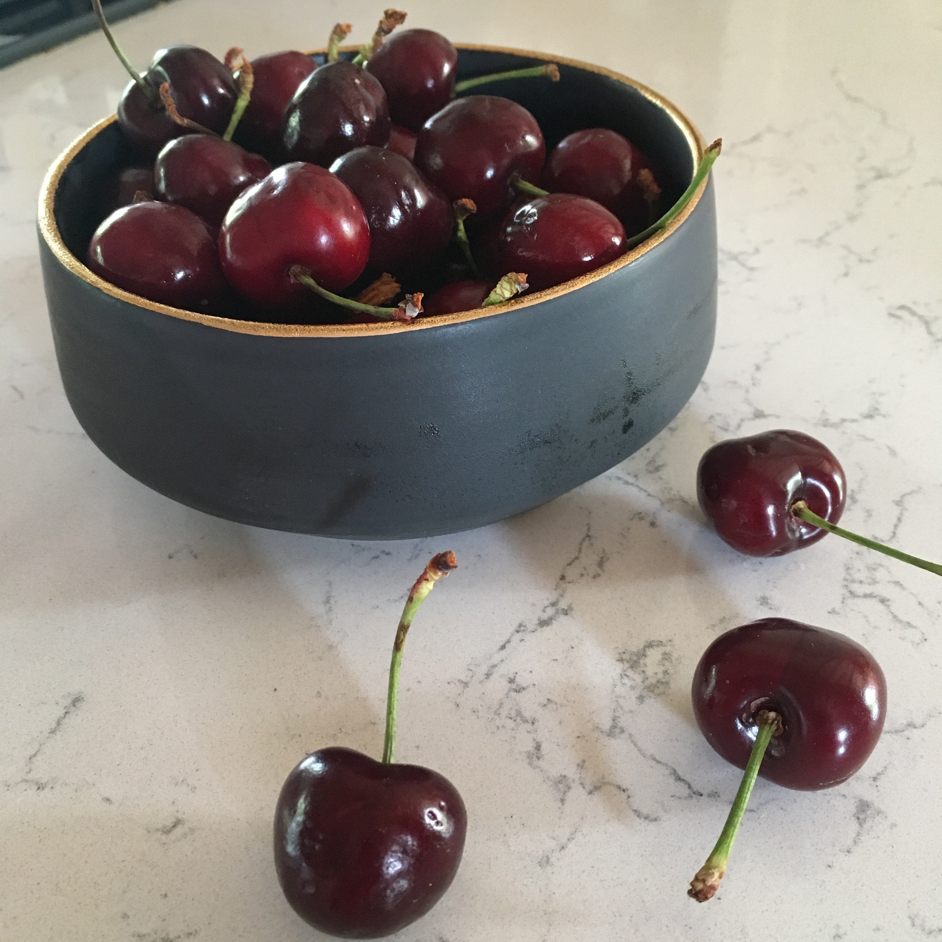 Luxury Black Snack Bowl